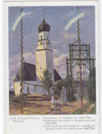 39045911 - Kuenstlerkarte Primizfeier In Gaisach Bei Bad Toelz. Kirche. Ungelaufen. Leichte Abdruecke An Den Ecke N Vom - Bad Tölz