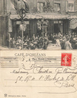 Nantes * RARE CPA ! * Café D'Orléans Place Royale Tel 1.89 * Commerce Pub * Carte Double Lettre - Nantes