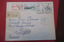 FRANCE LETTRE RECOMMANDEE Du  29 04 1958 Venelles Pour Bizerte - Covers & Documents