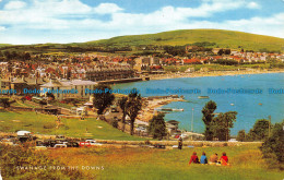 R109958 Swanage From The Downs. Salmon - Welt