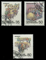 LIECHTENSTEIN 1989 Nr 971-973 Gestempelt SB49DAE - Used Stamps