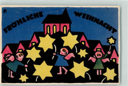 13284811 - Engel Sterne Kirche N. Flink Lithographie/Kuenstlerkarte - Sonstige & Ohne Zuordnung