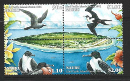 Nauru 2001 Pacific Forum / Island Fauna  Setenant Block Of 4 MNH , Tiny Gum Spot - Nauru