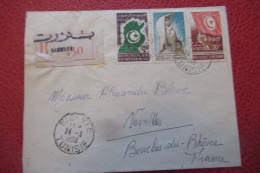 TUNISIE  LETTRE RECOMMANDEE Du  24 03  1958   Bizerte Pour Venelles - Autres & Non Classés