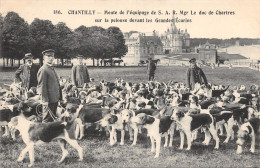 60-CHANTILLY-CHASSE A COURRE-N°370-D/0105 - Chantilly