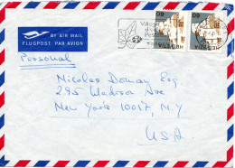 79045 - Schweiz - 1975 - 2@60Rp Haeuser A LpBf GENEVE - ... -> New York, NY (USA) - Covers & Documents