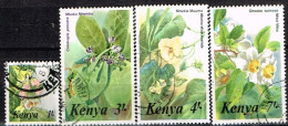 KENYA / Oblitérés / Used / 1985 - Série Courante / Fleurs - Kenya (1963-...)