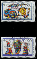 BRD BUND 1989 Nr 1417-1418 Zentrisch Gestempelt X86DCF2 - Used Stamps