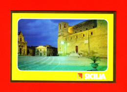 Sicilia, Palazzo Adriano. Piazza Umberto.Formato Piccolo, Nuova, Verso Diviso. Ed Della Regione Siciliana. - Other & Unclassified