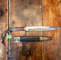 Extrêmement Rare! Couteau De Carabinier Ames - Modèle 1849 - Historique - Messen
