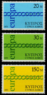 ZYPERN 1971 Nr 359-361 Postfrisch S039E36 - Unused Stamps