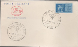 ITALIA - ITALIE - ITALY - 1974 - Cavalli Alati, Carta Fluorescente - ESPRESSO - FDC Cavallino - FDC