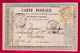 N°59 GC 4232 LA VILLEDIEU DU CLAIN VIENNE POUR POITIERS CARTE PRECURSEUR LETTRE - 1849-1876: Klassieke Periode