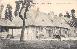 76-OCTEVILLE SUR MER-CHAUMIERE NORMANDE-N°374-F/0195 - Other & Unclassified