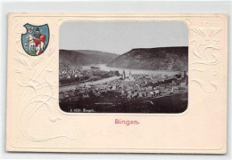 39094711 - Bingen, Passepartoutkarte. Wappen Ungelaufen  Gute Erhaltung. - Bingen