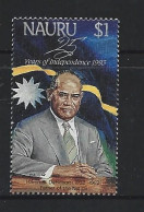 Nauru 1993 25th Anniversary Of Independence / DeRoburt Single MNH - Nauru