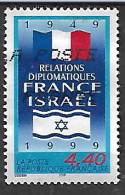 1999 Francia Relaciones Diplomaticas De Francia Con Israel- Banderas 1v. - Usados