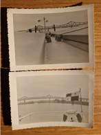 19507.   2  Fotografie D'epoca Ponte Nave 1950 Boston - 11,5x8,5 - Lieux