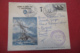 Journée Du Timbre AIX EN PROVENCE 1957 Pour Bizerte - Brieven En Documenten