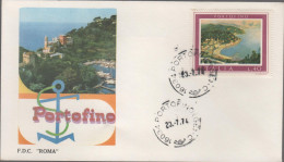 ITALIA - ITALIE - ITALY - 1974 - Turismo - 1ª Emissione - Portofino - FDC Roma - FDC