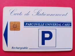 CARTE A PUCE CHIP CARD PARCOVILLE PARKING STATIONNEMENT GEM2 Used  (BA40623 - Cartes De Stationnement, PIAF