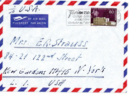 79051 - Schweiz - 1970 - 80Rp UPU-Gebaeude EF A LpBf ZUERICH - ... -> Kew Gardens, NY (USA) - UPU (Universal Postal Union)