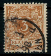 D-REICH KRONE ADLER Nr 45c Gestempelt Gepr. X727066 - Used Stamps