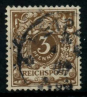 D-REICH KRONE ADLER Nr 45e Gestempelt Gepr. X7270AA - Used Stamps