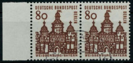 BERLIN DS D-BAUW. 1 Nr 249 Gestempelt WAAGR PAAR X74B9AE - Used Stamps