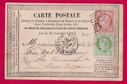 N°53 58 GC 2523 PARIS MONTROUGE PARIS POUR FOUCARMONT SEINE INFERIEURE SEINE INFERIEURE LETTRE - 1849-1876: Classic Period