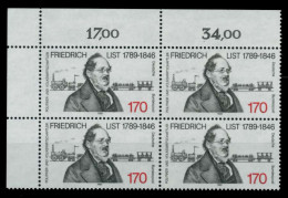 BRD 1989 Nr 1429 Postfrisch VIERERBLOCK ECKE-OLI X76CC9A - Unused Stamps