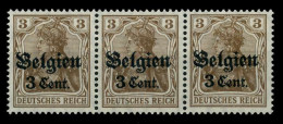 BES 1WK LP BELGIEN Nr 11aI Postfrisch 3ER STR X77B6E2 - Occupation 1914-18