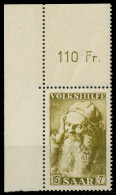SAARLAND 1955 Nr 367 Postfrisch ECKE-OLI X79DD2E - Unused Stamps