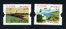 2023- Tunisia - Islands : Kuriat - Galite -Lighthouses -Sea Turtle-  Complete Set 2v.MNH** - Tunesië (1956-...)