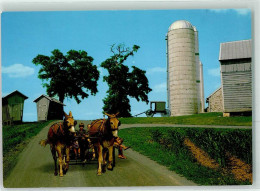 39420111 - Amish Country Kinder Pferde Farmer Area Rural Road - Autres & Non Classés