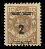 MEMEL 1923 Nr 183 Postfrisch Gepr. X7DA3FE - Memel (Klaïpeda) 1923