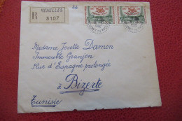 FRANCE Lettre Recommandée  Du 09 03 1960  Venelles Pour Bizerte - Covers & Documents