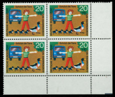 BRD 1972 Nr 711 Postfrisch VIERERBLOCK ECKE-URE X7FD34E - Nuevos