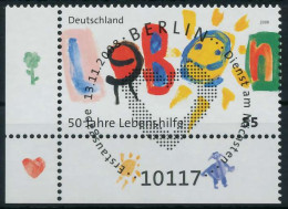 BRD BUND 2008 Nr 2702 ESST Zentrisch Gestempelt ECKE-ULI X8487E6 - Used Stamps