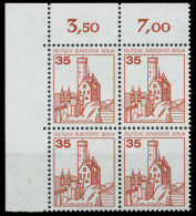 BERLIN DS BURGEN U. SCHLÖSSER Nr 673 Postfrisch VIERERB X8F96EA - Unused Stamps