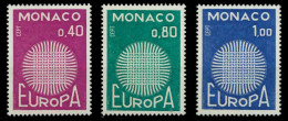 MONACO 1970 Nr 977-979 Postfrisch SA6E98A - Unused Stamps
