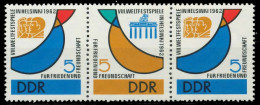 DDR ZUSAMMENDRUCK Nr WZd41 Postfrisch 3ER STR X00E9E6 - Zusammendrucke