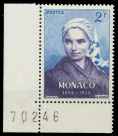 MONACO 1958 Nr 591 Postfrisch ECKE-ULI X3BA6EE - Neufs