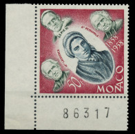 MONACO 1958 Nr 599 Postfrisch ECKE-ULI X3BA852 - Unused Stamps