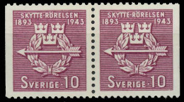 SCHWEDEN 1943 Nr 300Dl Dr Postfrisch WAAGR PAAR X57CC7A - Nuevos