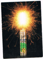 Carte Publicitaire " Bombes Paillettes" Fluo Spray Parfum Destinée Aux Coiffeurs Flamme SECAP 37 DESCARTES  190 - Advertising