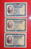 3x SPAIN BANKNOTE LOT 25 PESETAS 1926 CIRCULATED LOTE 3 BILLETES ESPAÑA CIRCULADOS *COMPRAS MULTIPLES CONSULTAR* - 1-2-5-25 Pesetas