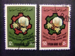 46 SYRIE - SIRIA 1962 / FESTIVAL Del ALGODON / YVERT PA 198 /199 FU - Syrie