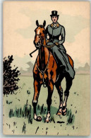 10674211 - Elegante Reiterin Auf Einem Grossen Pferd Nr. 421 - Sonstige & Ohne Zuordnung
