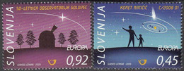 Slovenia 2009 Europa CEPT Astronomy Space International Astronautical Union Observatory Golovec, Set MNH - Slovénie